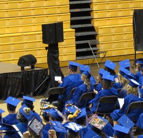 Top view of 2013 Corvallis High School Graduation