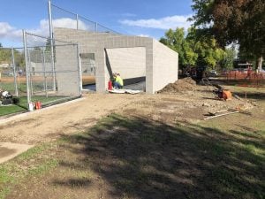 CHS softball dugout