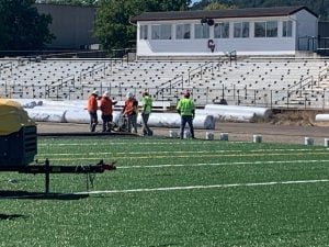 CV turf installation