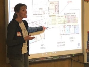 principal gosser presenting design concept