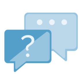 FAQ speech bubbles icon